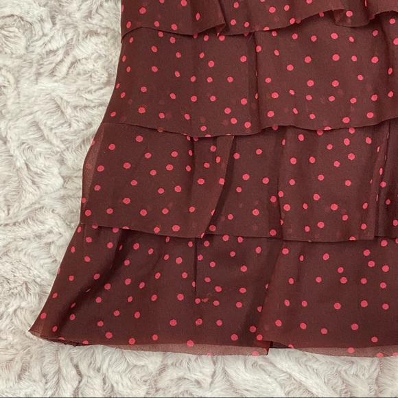 LOFT Polka Dot Ruffle Top - NWT - size S - $50 retail - Picture 5 of 6